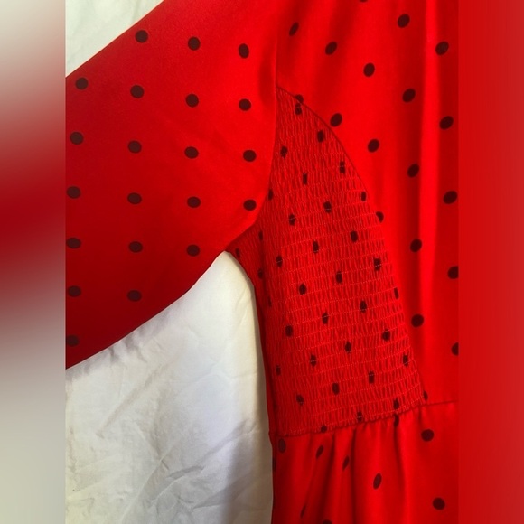 Old Navy Bell Sleeve Dress Polka Dot Red Size Medium Size XL - Picture 14 of 14